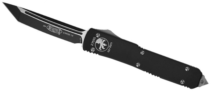 Нож Microtech Ultratech Black T/E складной танто клинок Elmax - фото 1