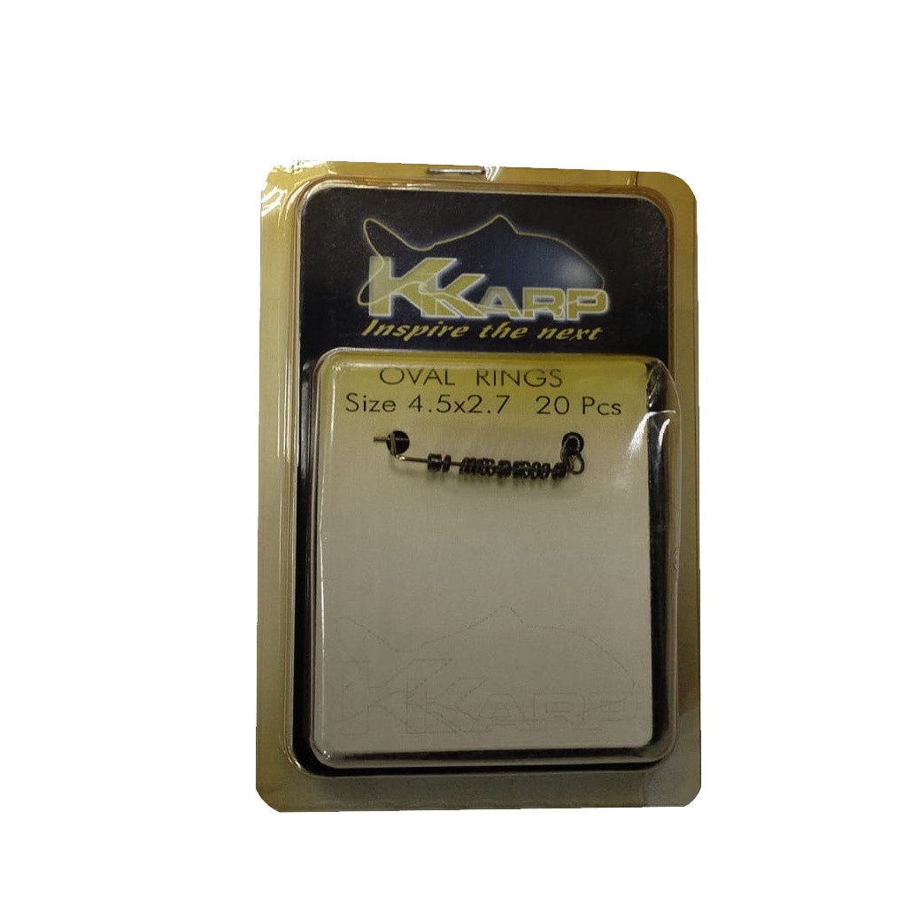 Кольца Trabucco K-Karp oval ring овальные 4,5x2,7мм уп 20шт - фото 1