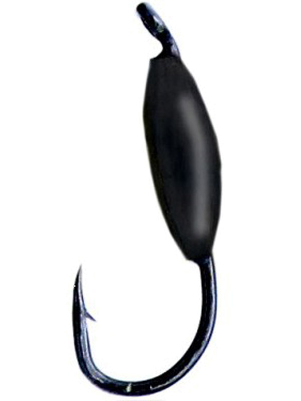 Мормышка Lumicom Овсинка вольф. 3,0мм черный лак 1/10 - фото 1