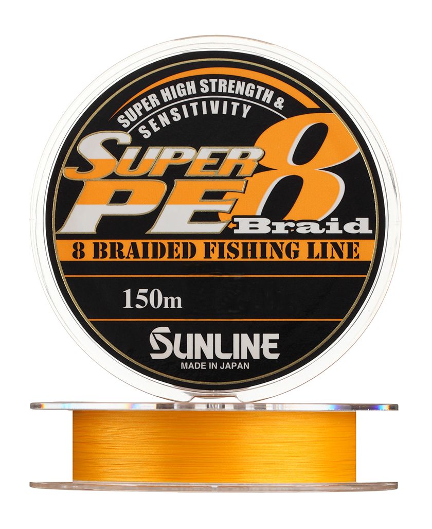 Шнур Sunline Super PE 8 braid orange 150м 20lb - фото 1