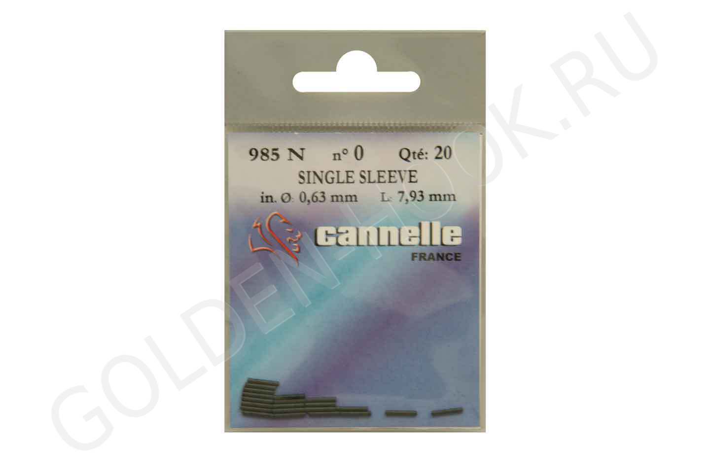 Гильза Cannelle Sleeves черная №0 D 0,63 L7,93мм - фото 1
