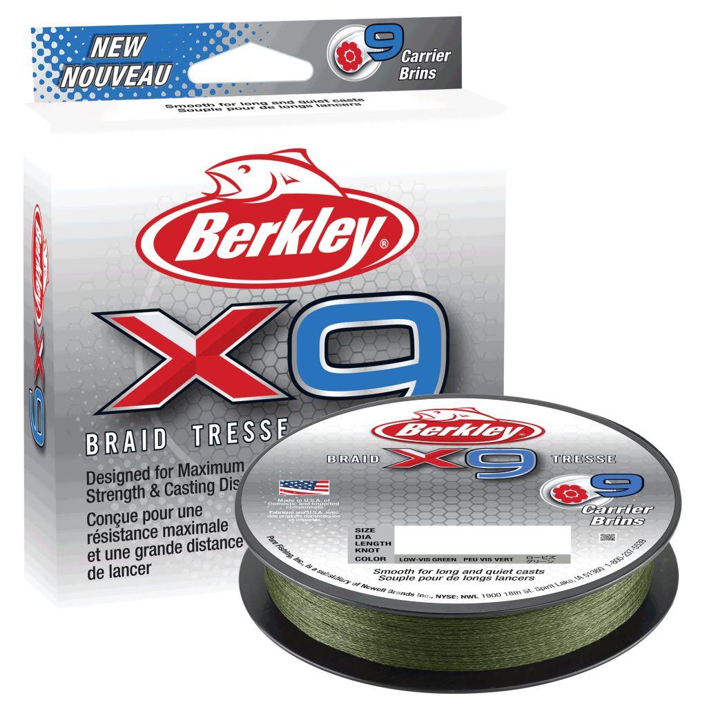 Шнур Berkley X9 lovis green 150м 0,17мм - фото 1