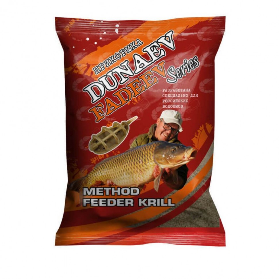 Прикормка Dunaev-Fadeev 1кг method feeder krill - фото 1