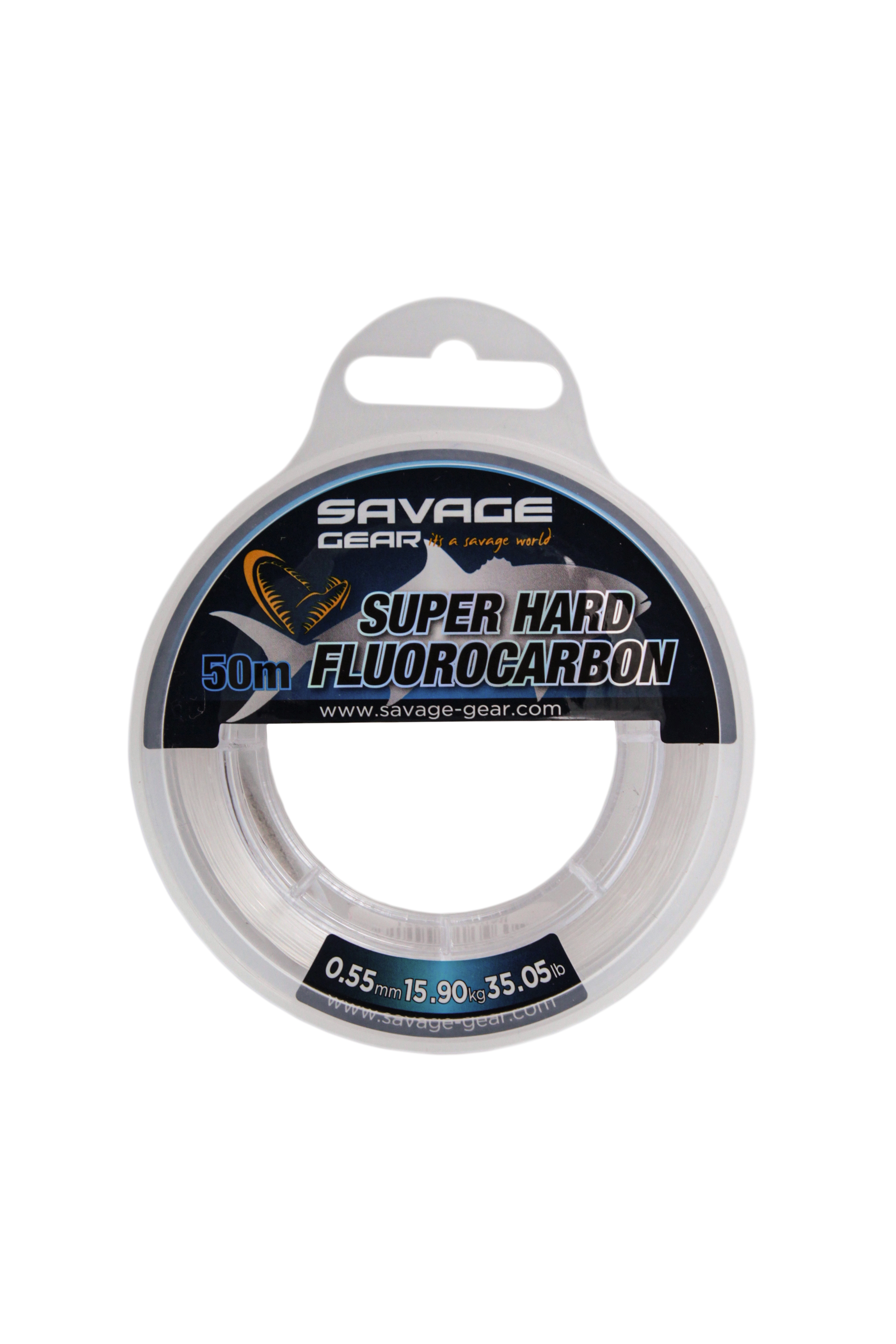 Леска Savage Gear Super hard fluorocarbon 50м 0,55мм 15,9кг 35,05lbs clear - фото 1