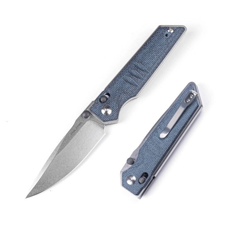 Нож складной Real Steel Sacra Denim Micarta клинок K110 8,4см - фото 1