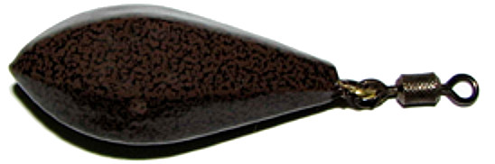 Груз УЛОВКА карповый Кегля 100гр коричневый и черный ил - фото 1