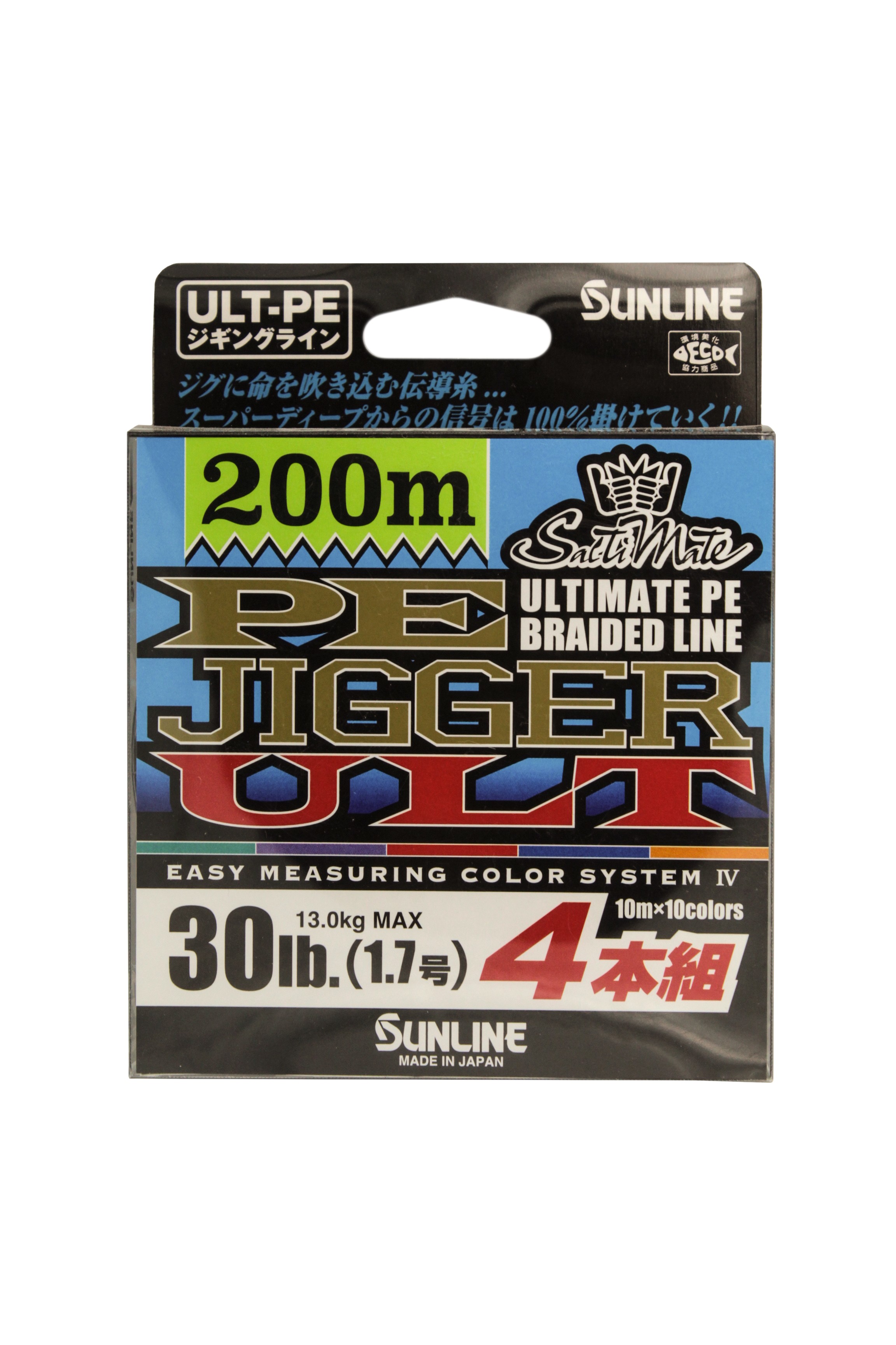 Шнур Sunline PE Jigger ULT 4braid 200м 1,7 30lb - фото 1