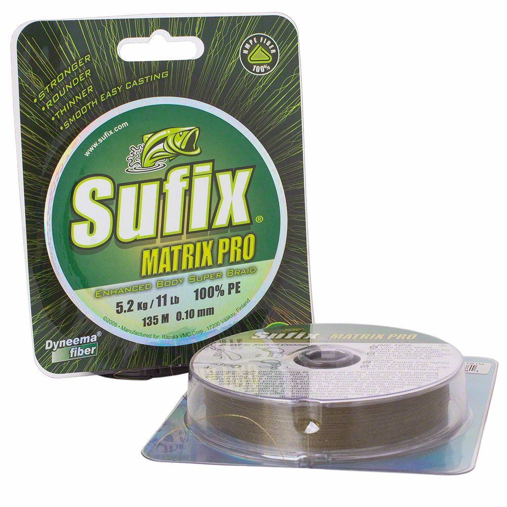 Шнур Sufix Matrix pro green 135м 0,10мм  - фото 1