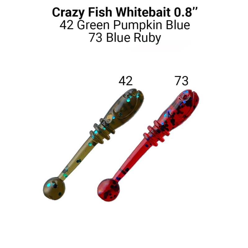Приманка Crazy Fish Whitebait 0,8&quot; 16-20-42/73-6 - фото 1