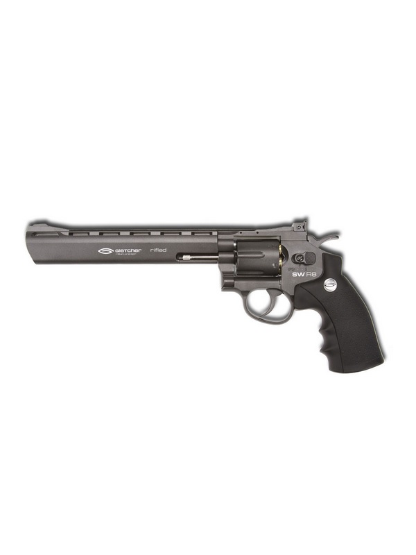 Револьвер Gletcher SW B8 металл пластик - фото 1