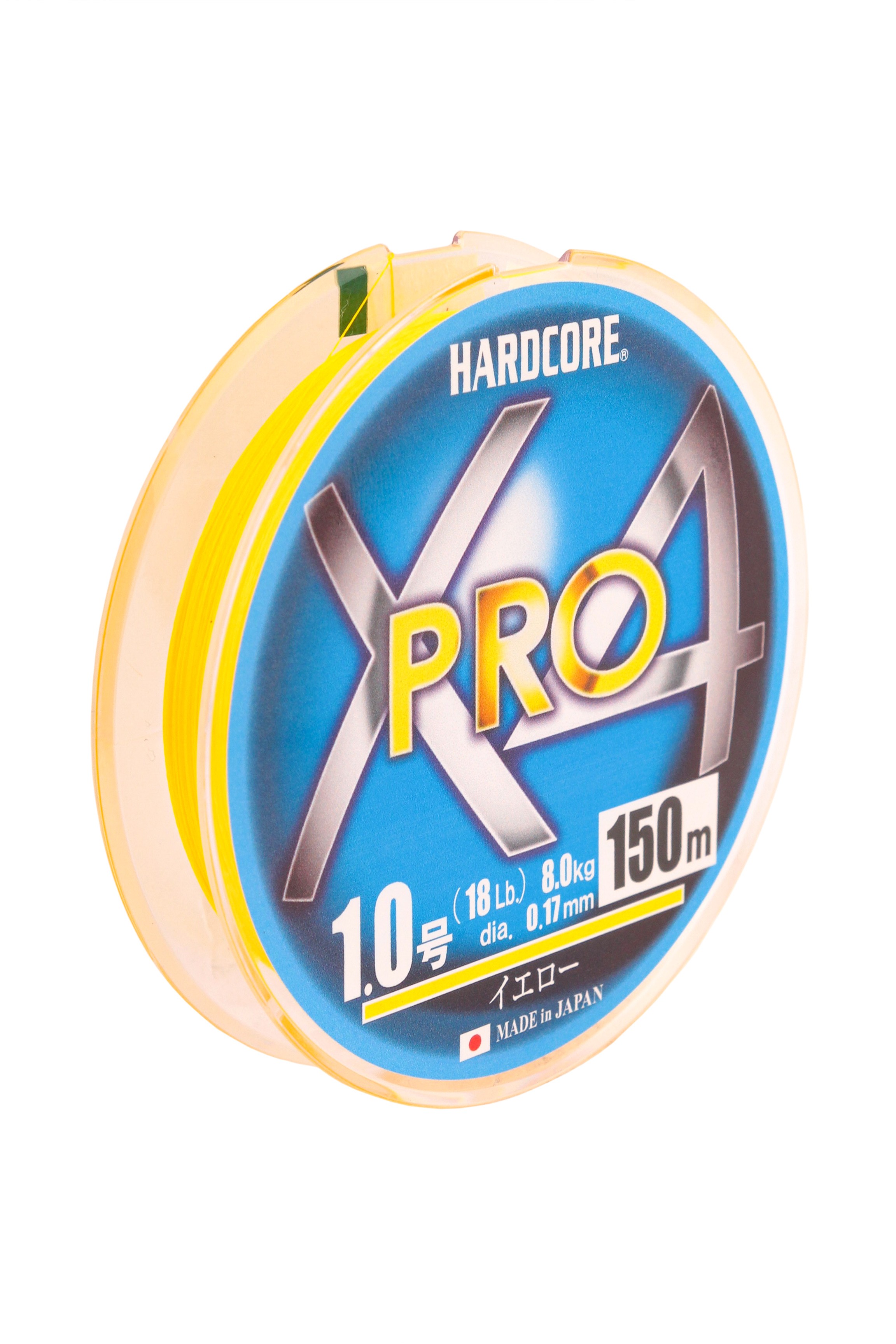 Шнур Yo-Zuri PE Hardcore X4 Pro Duel 1.0/0.17мм 8.0кг 150м - фото 1