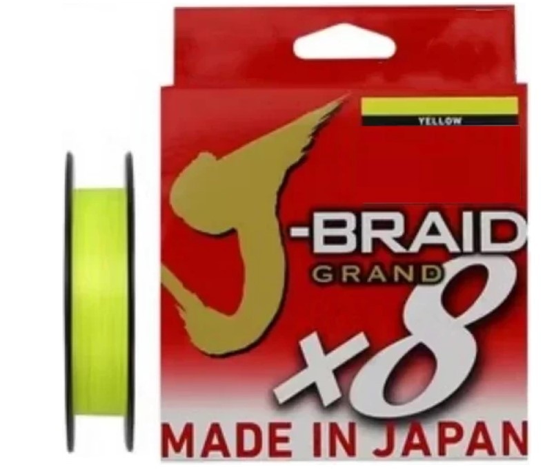 Шнур Daiwa J-Braid Grand X8 0,06мм 135м yellow - фото 1