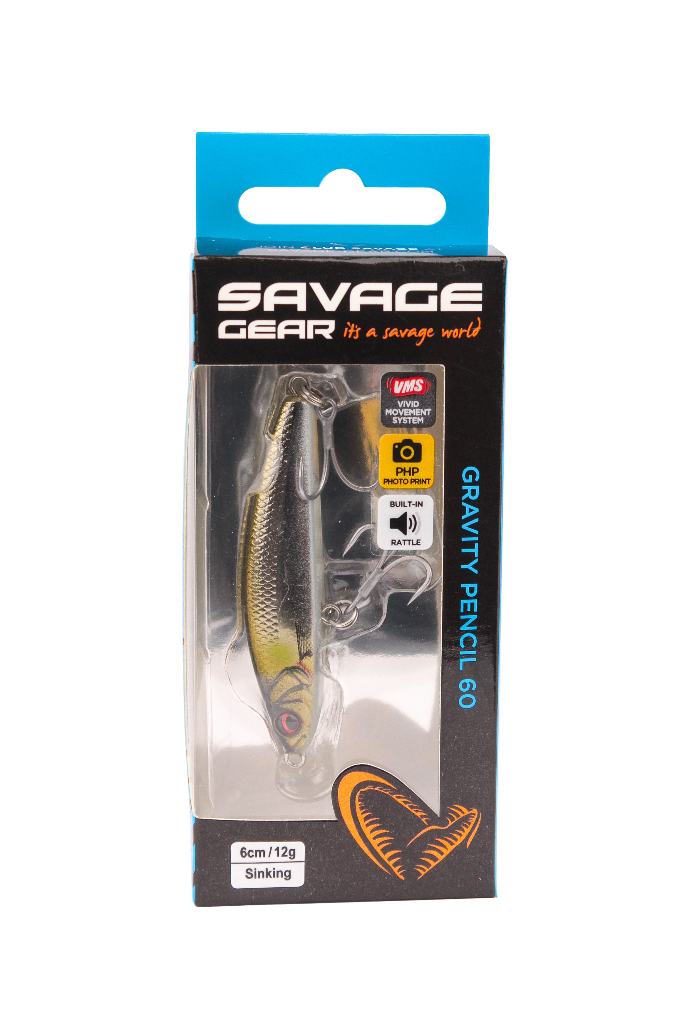 Воблер Savage Gear gravity  pencil 6см 12гр sinking mirror ayu - фото 1