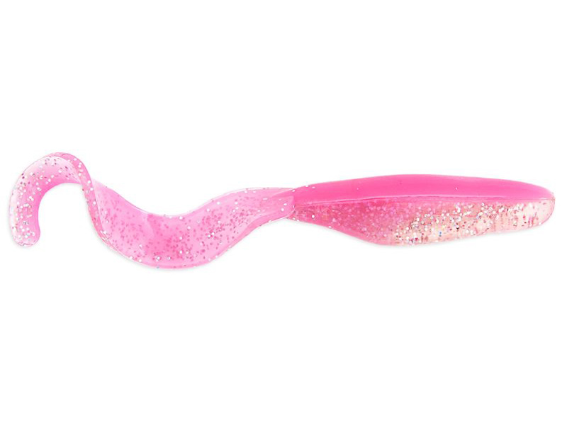 Приманка Bass Assassin Curly Shad 4" Pink Diamond - фото 1