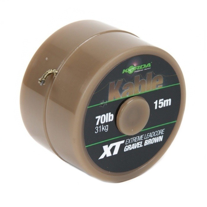 Лидкор Korda Kable XT extreme leadcore brown 15м 70lb - фото 1