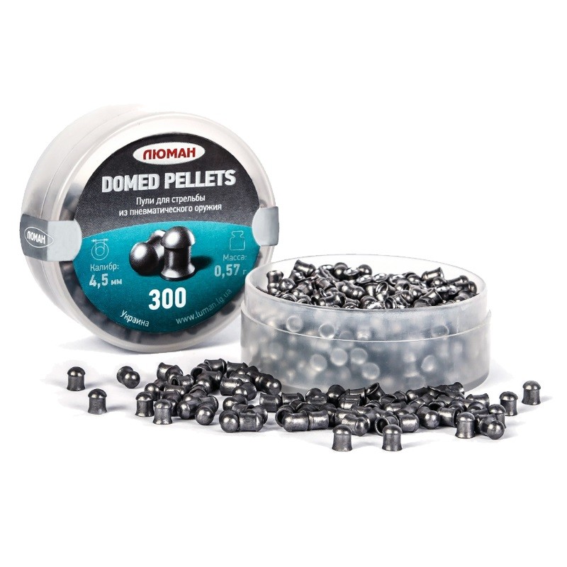 Пульки Люман Domed pellets 0,57гр 4,5мм 300шт - фото 1