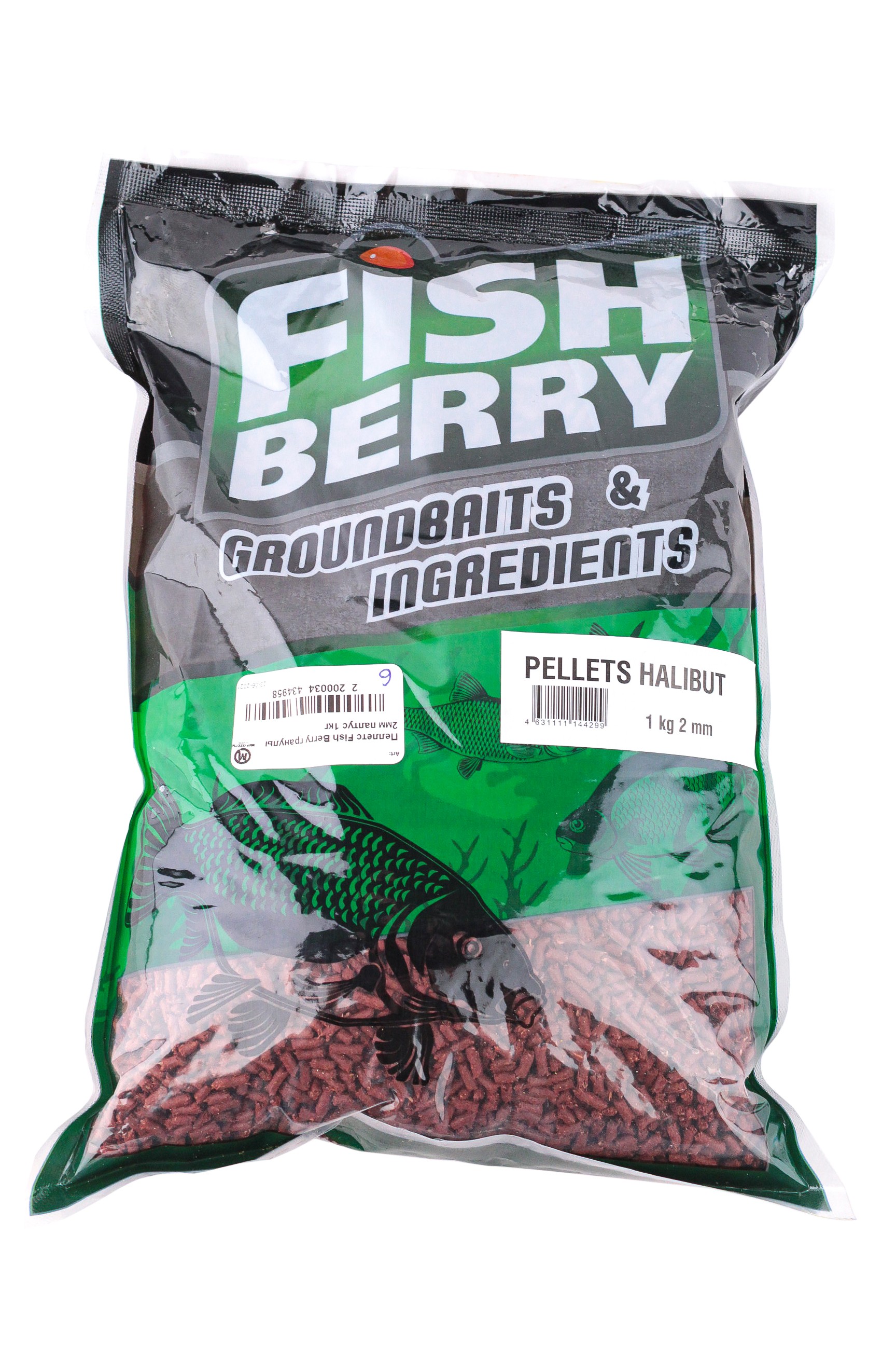 Пеллетс Fish Berry гранулы 2мм палтус 1кг - фото 1
