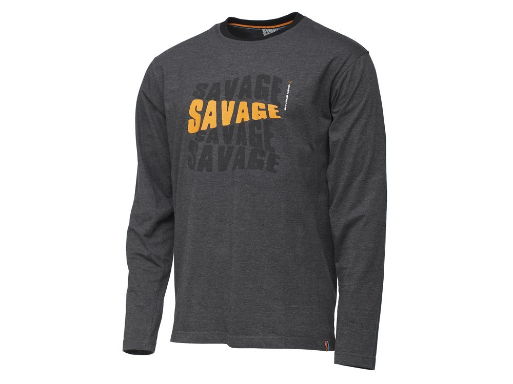 Футболка Savage Gear Simply Savage logo с длинным рукавом - фото 1