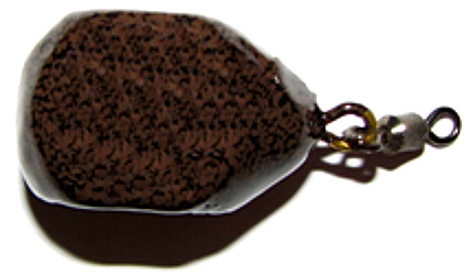 Груз УЛОВКА карповый Куб 120гр коричневый и черный ил - фото 1