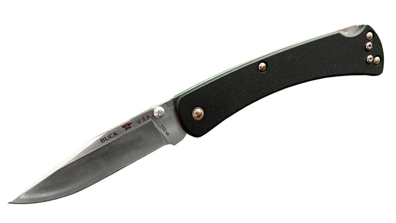 Нож Buck 110 Slim Knife Pro складной сталь S30V рукоять G-10 - фото 1
