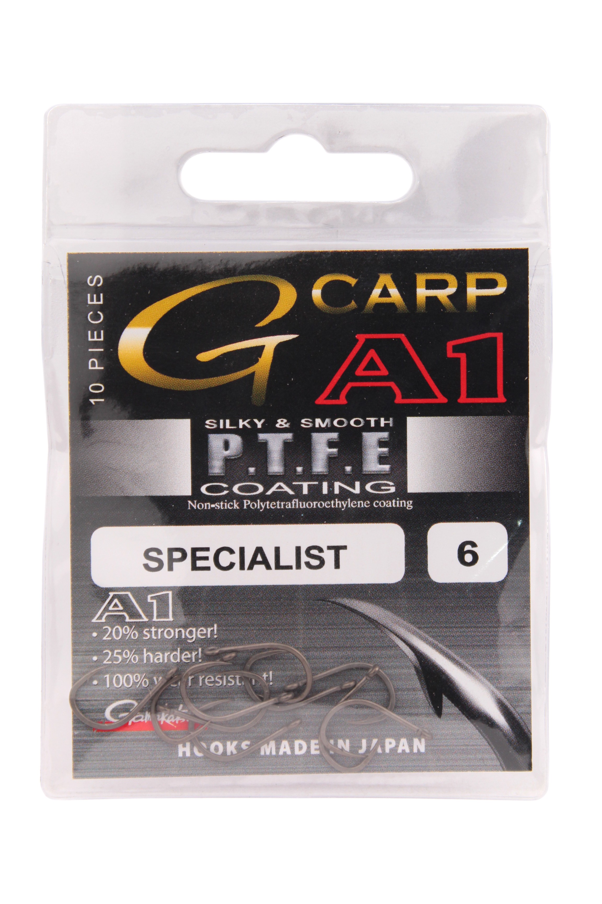 Крючок Gamakatsu G-Carp A1 specialist PTFE №6 - фото 1