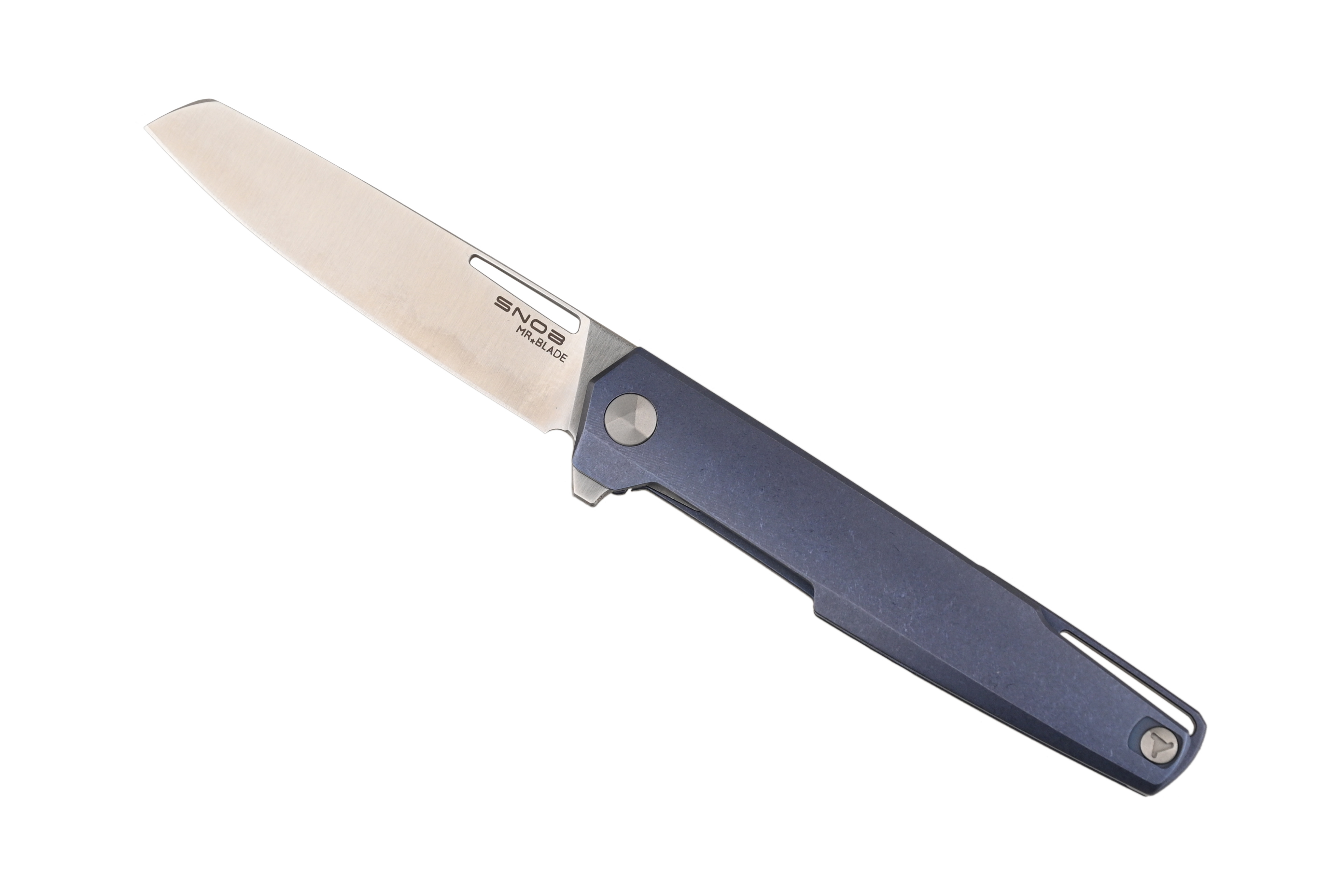 Нож Mr.Blade Snob M390 titanium handle складной blue - фото 1