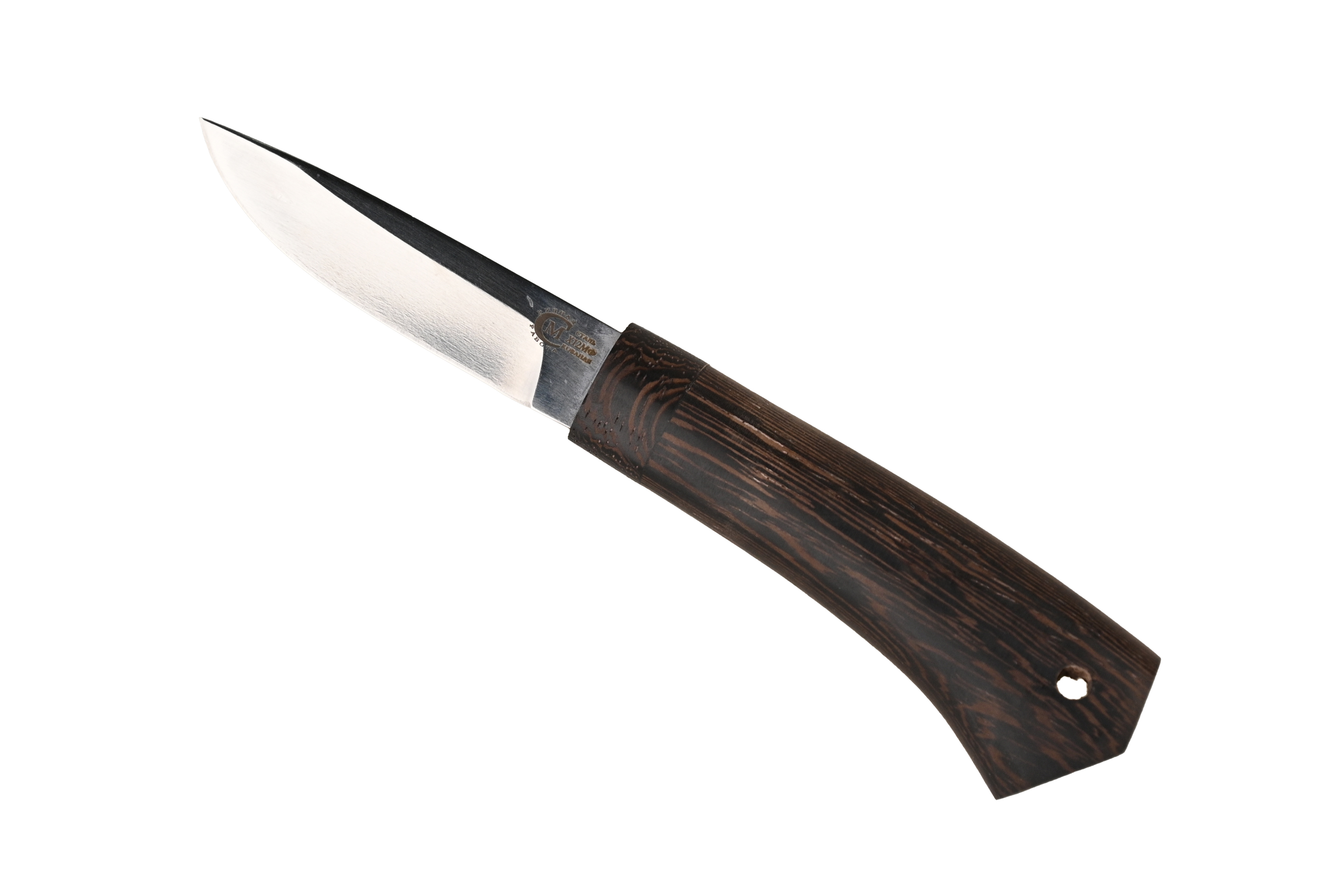 Нож ИП СЕМИНА Амулет ст Х12МФ венге в дерев ножн - фото 1