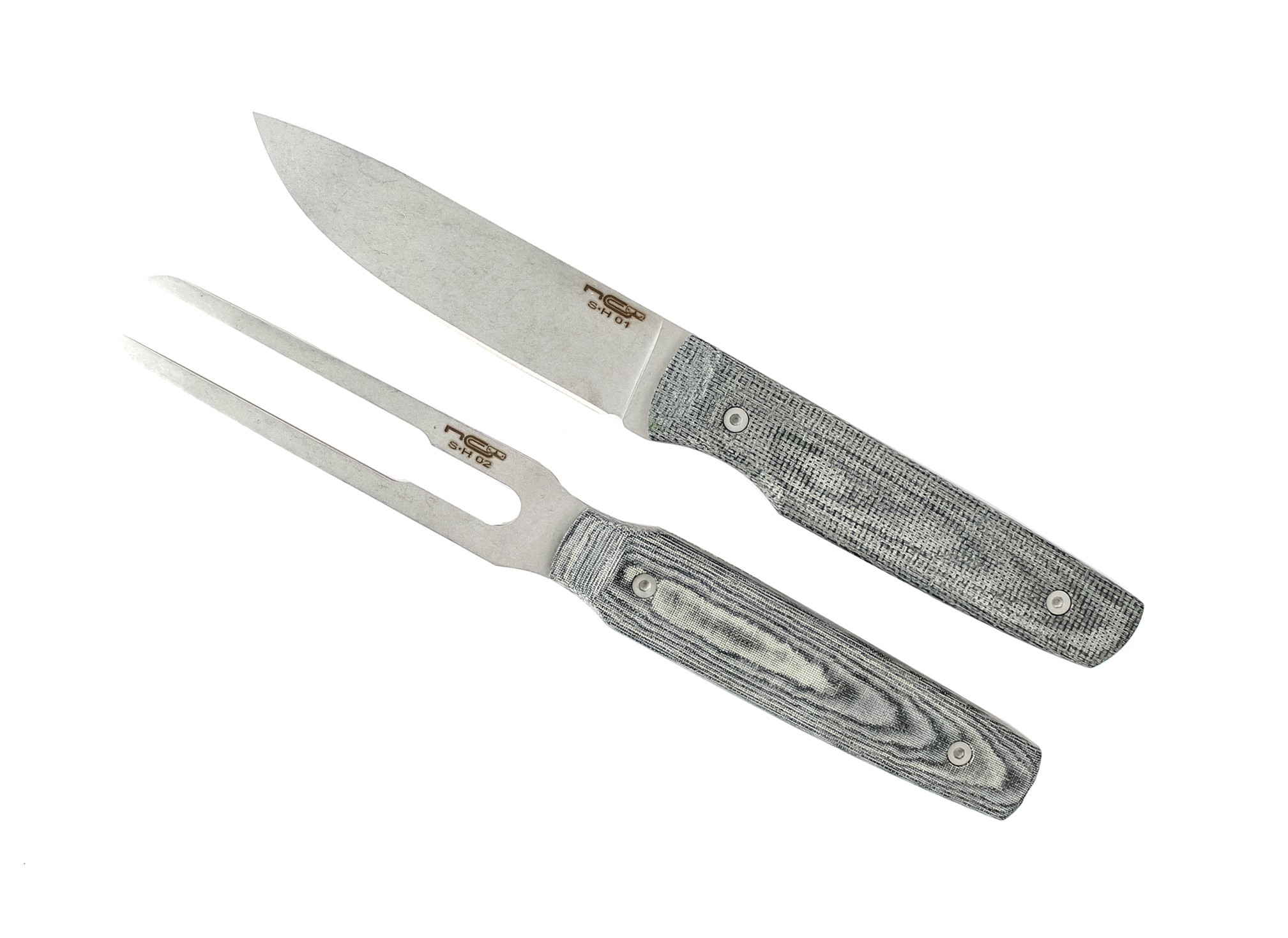 Набор NC Custom нож+вилка S-H 01 микарта - фото 1