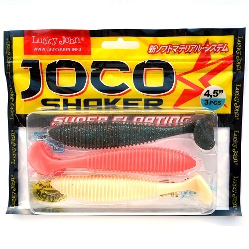 Приманка Lucky John Joco shaker 5,5" MIX1 3шт в уп - фото 1