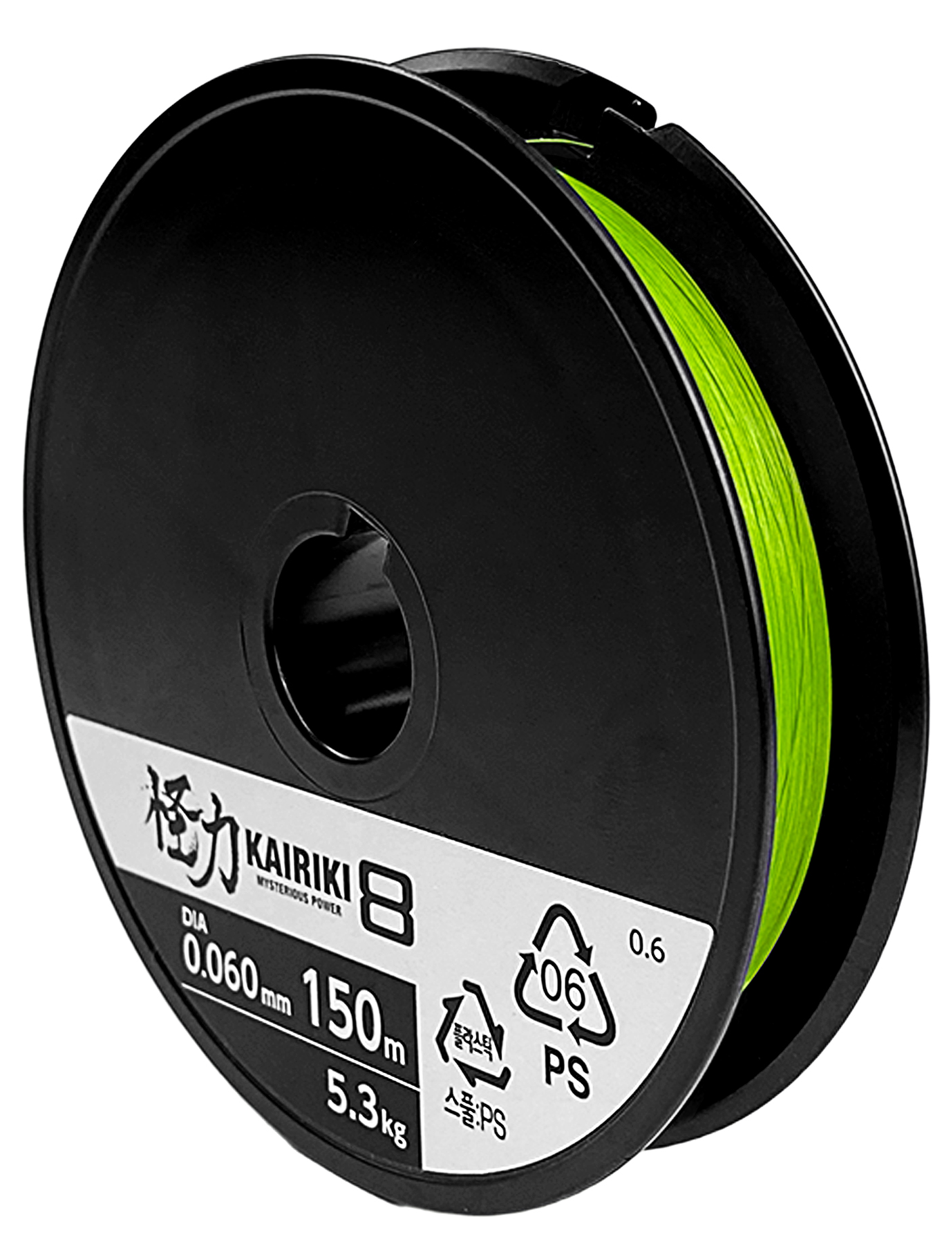 Шнур Shimano Kairiki 8 PE 150м 0,06мм зеленый 5,3кг - фото 1