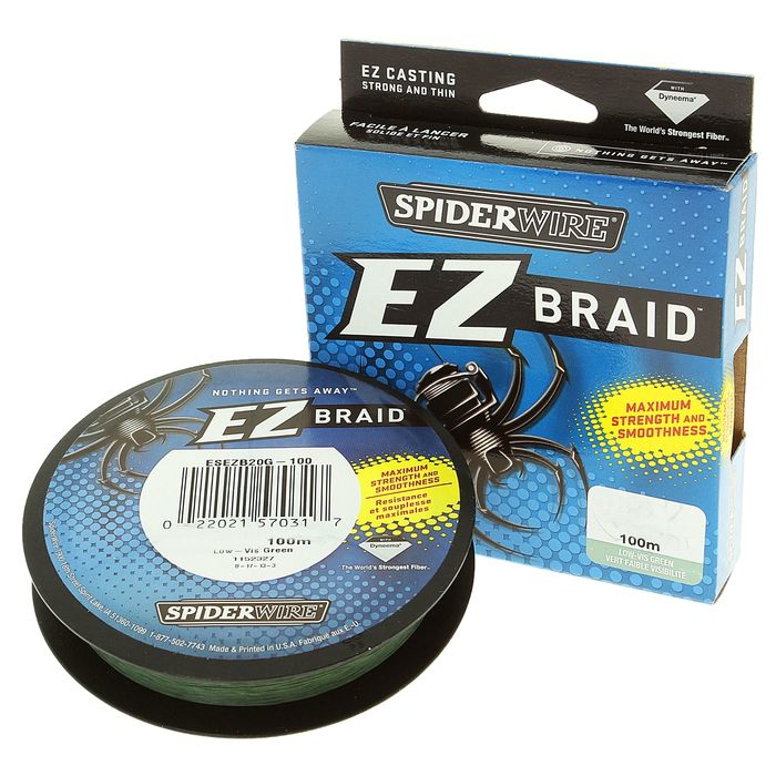 Шнур Spiderwire EZ Braid green 100м 0,15мм - фото 1