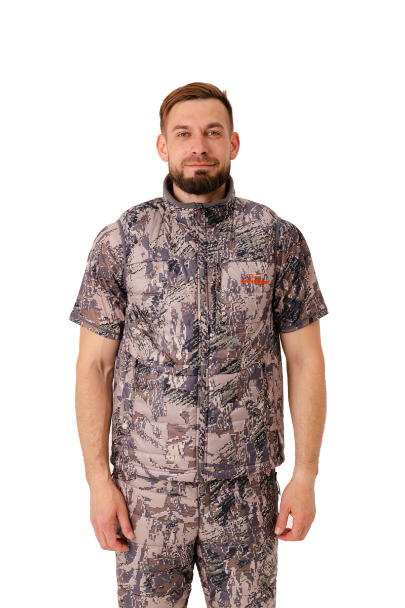 Жилет King Hunter Warm Light camo grey - фото 1