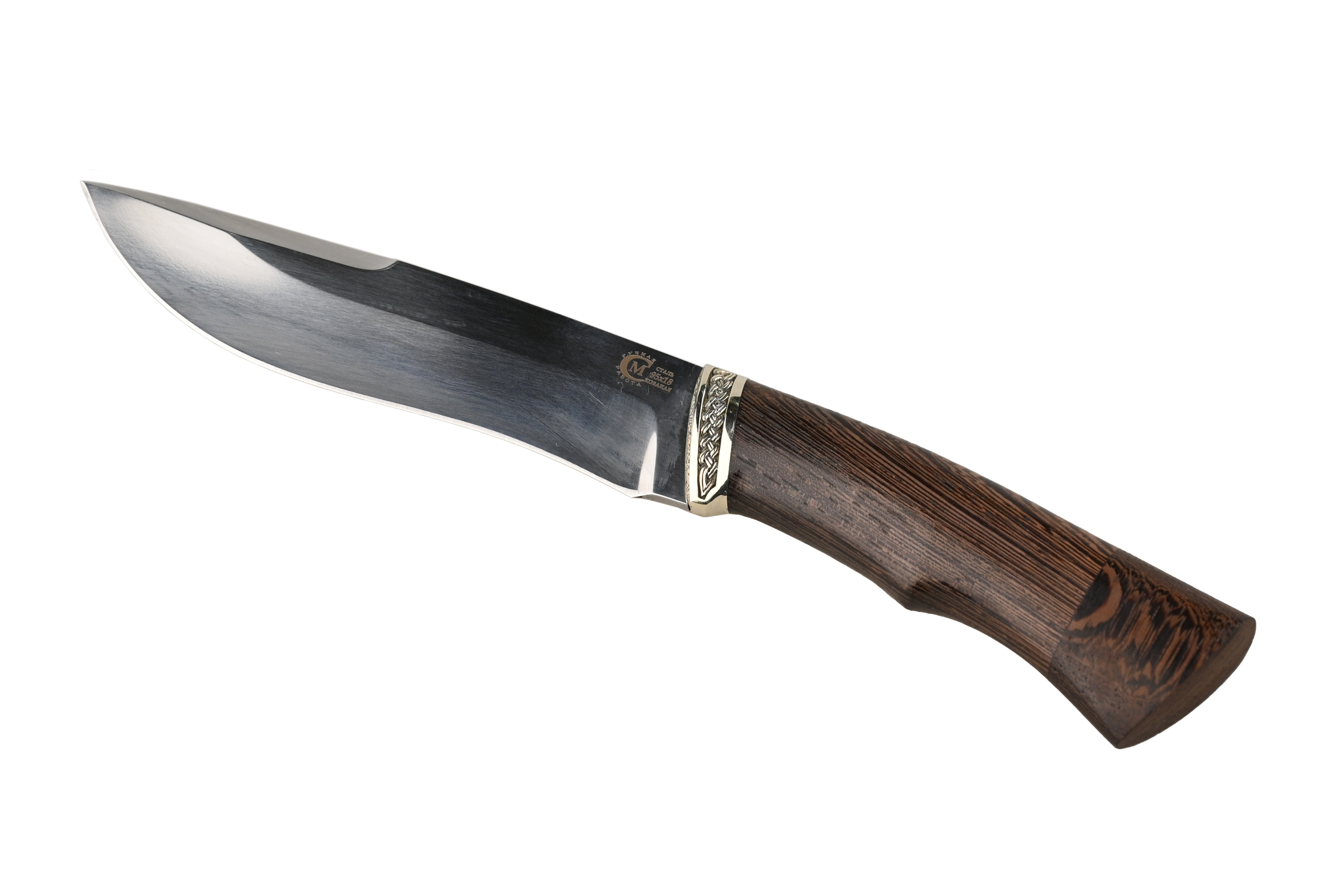 Нож ИП Семин Беркут кованая сталь 95х18 венге литье - фото 1