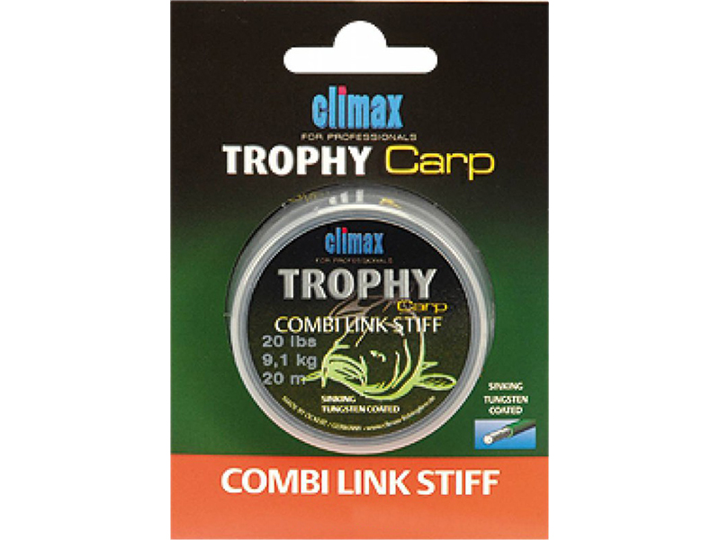 Поводочный материал Climax Combi Link Stiff carp friendly 20м 9,1кг 20 - фото 1