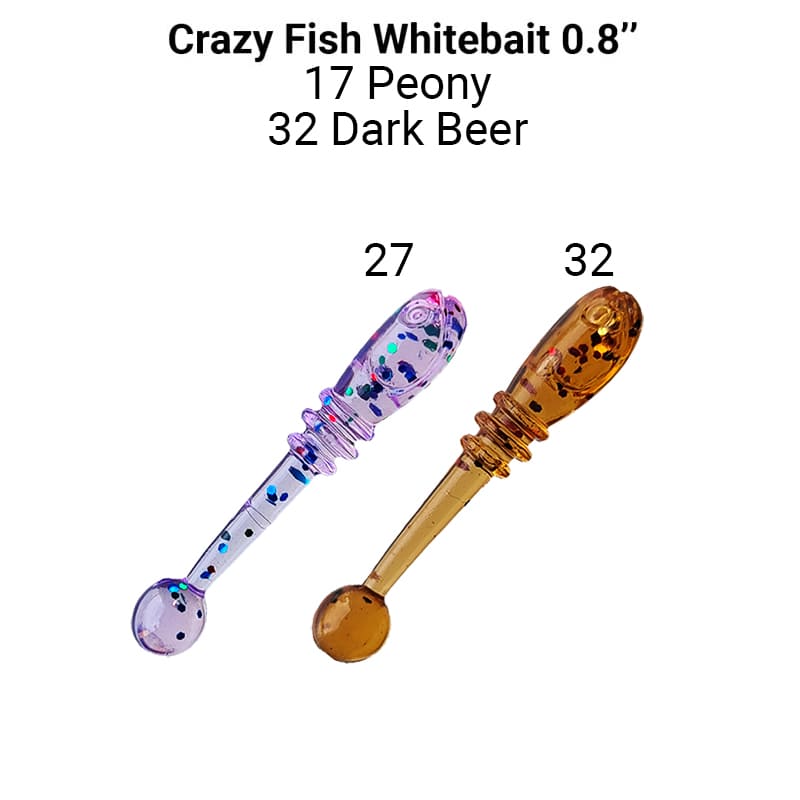Приманка Crazy Fish Whitebait 0,8" 16-20-27/32-6 - фото 1