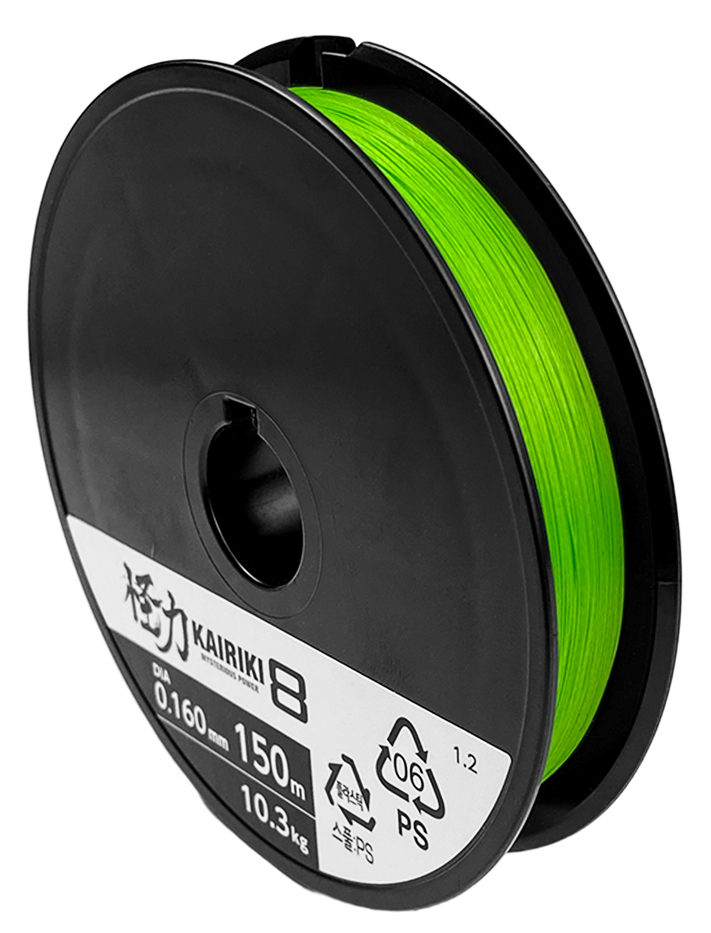Шнур Shimano Kairiki 8 PE 150м 0,16мм зеленый 10,3кг - фото 1