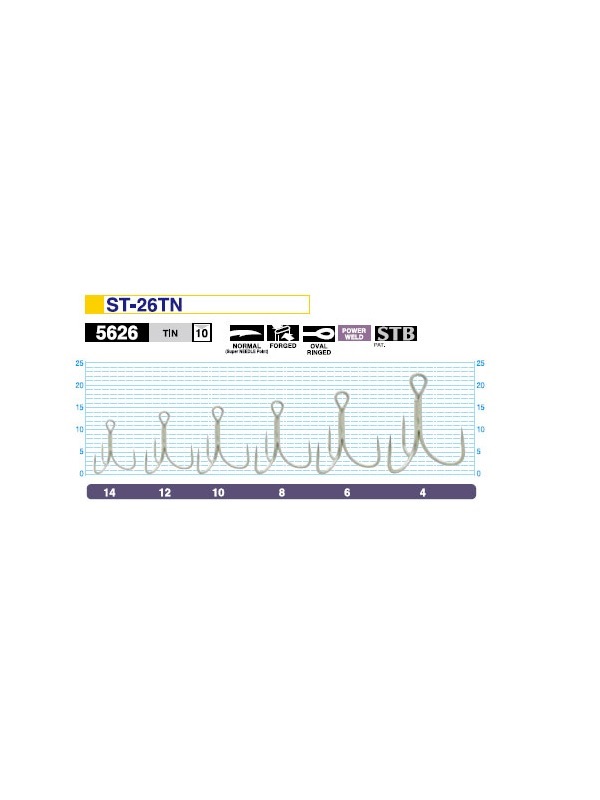 Крючки Owner тройник ST-26TN №10 - фото 1