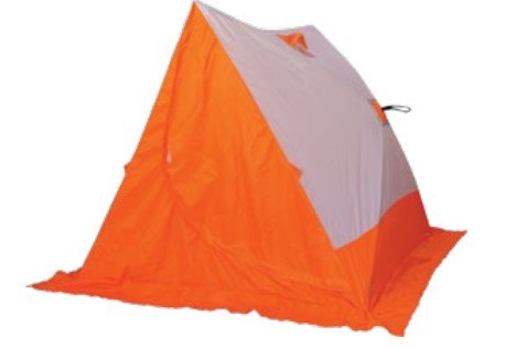 Палатка Следопыт Oxford 210D PU 1000 бело-оранжевая - фото 1