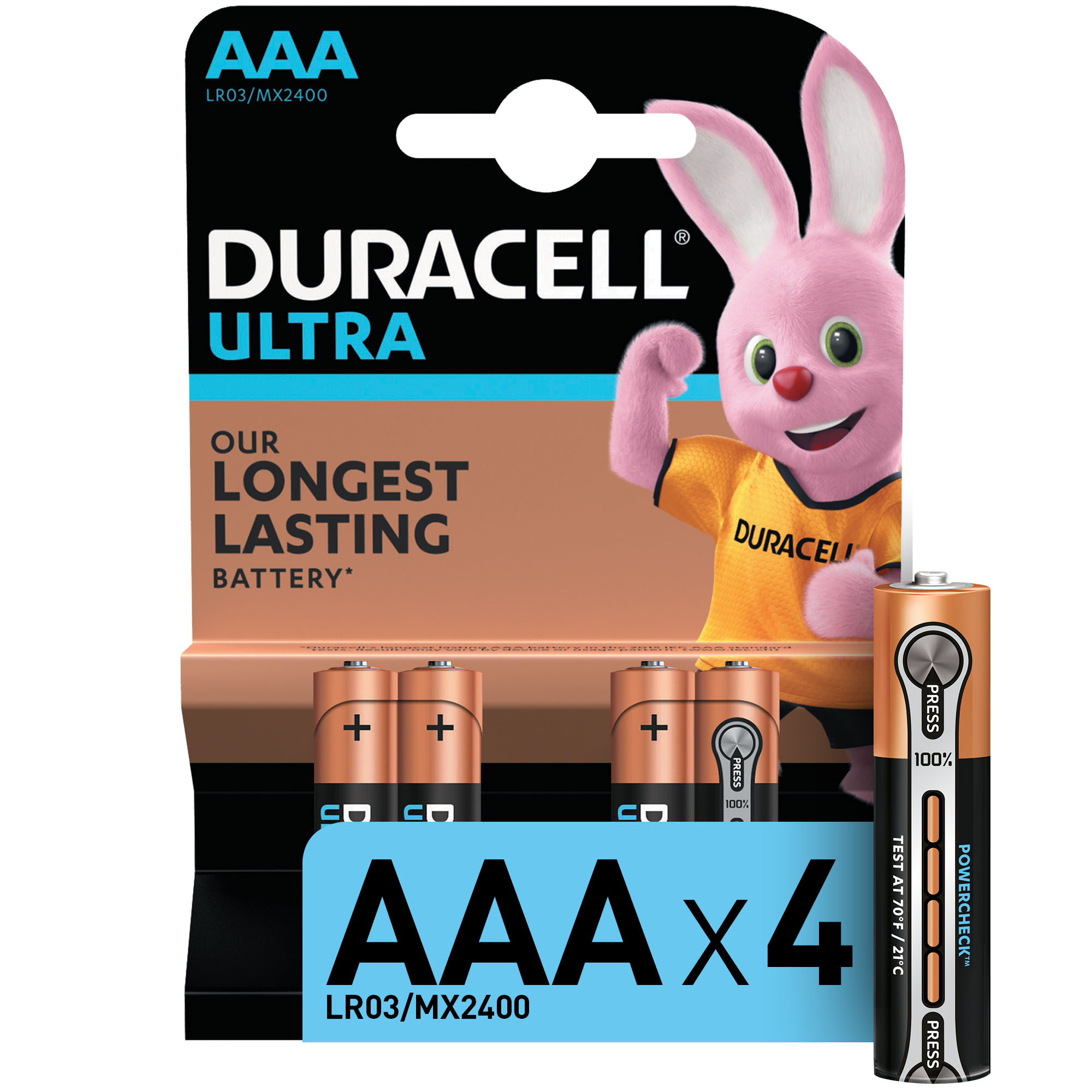 Батарейка Duracell Ultra ААА уп.4шт - фото 1