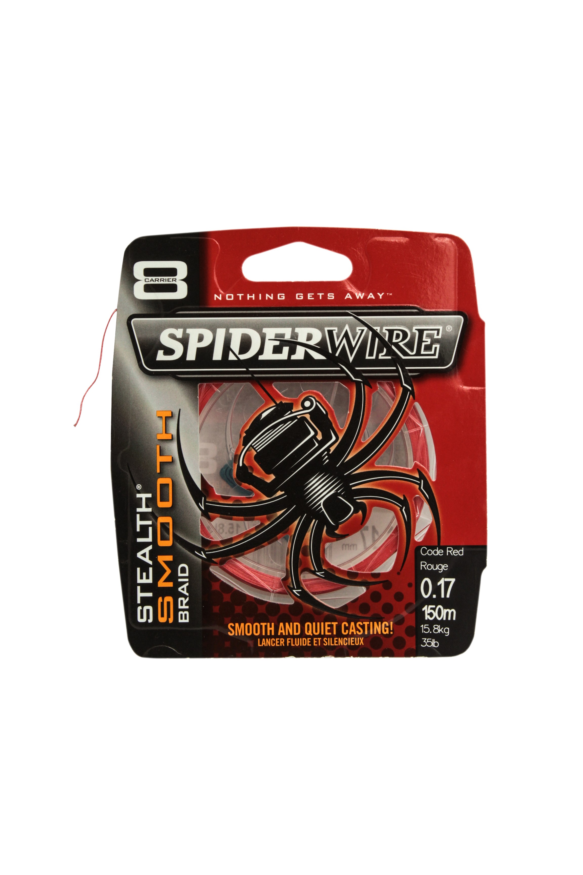 Шнур Spiderwire stealth smooth 8 red 150м 0,17мм - фото 1