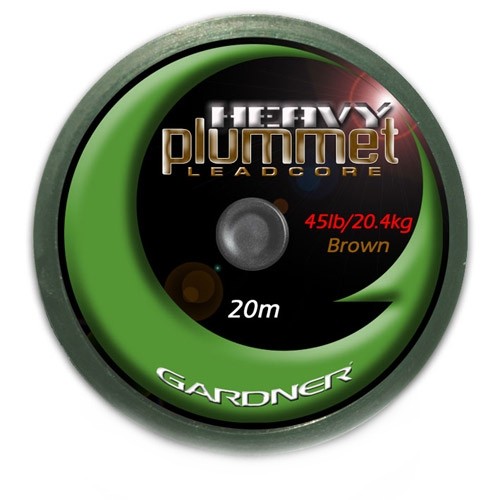 Лидкор Gardner Heavy plummet leadcore brown 20м 45lbs - фото 1