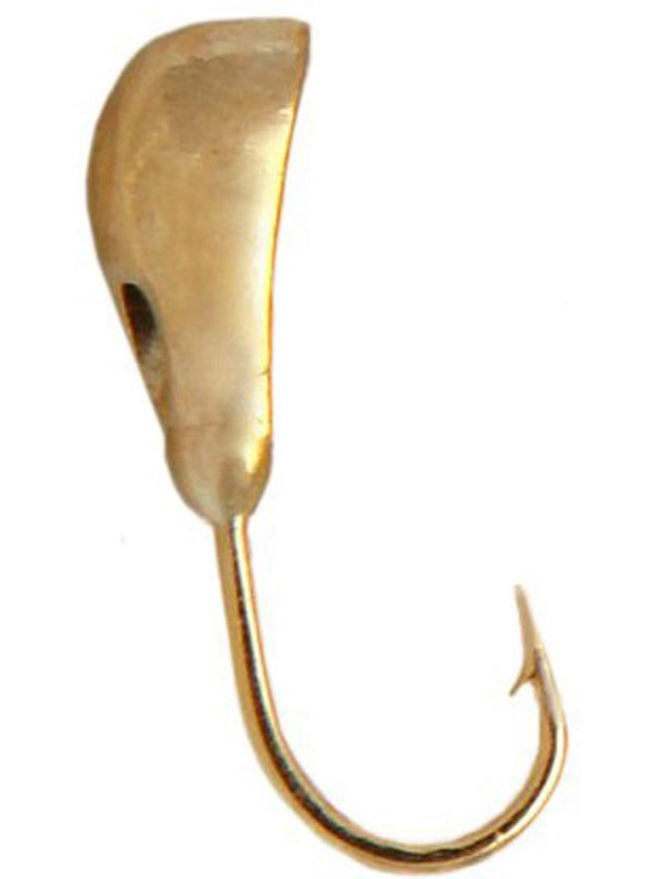 Мормышка Lumicom Волжская уралка вольф с отв 5,0мм Au 1/10 - фото 1