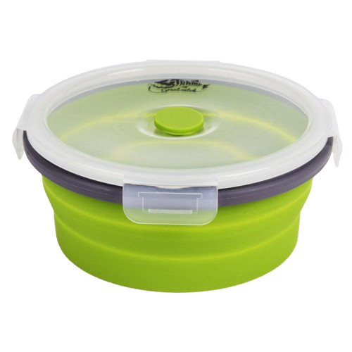 Контейнер Tramp складной с крышкой-защелкой 800мл оливковый - фото 1