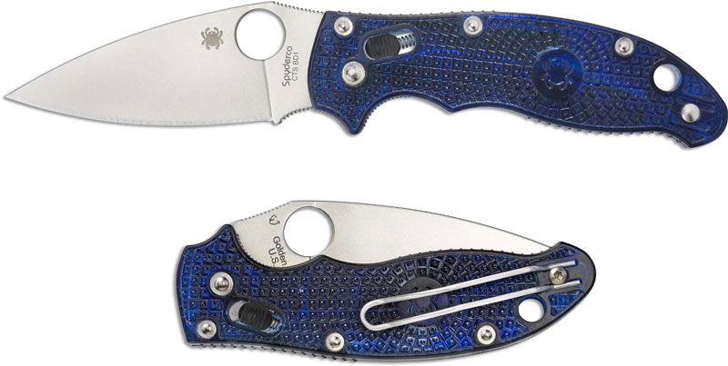 Нож Spyderco Manix 2 lightweight Blue складной сталь CTS-BD1 - фото 1