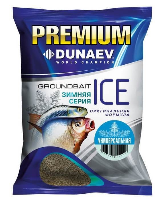 Прикормка Dunaev ICE-Premium 0.9кг универсальная - фото 1