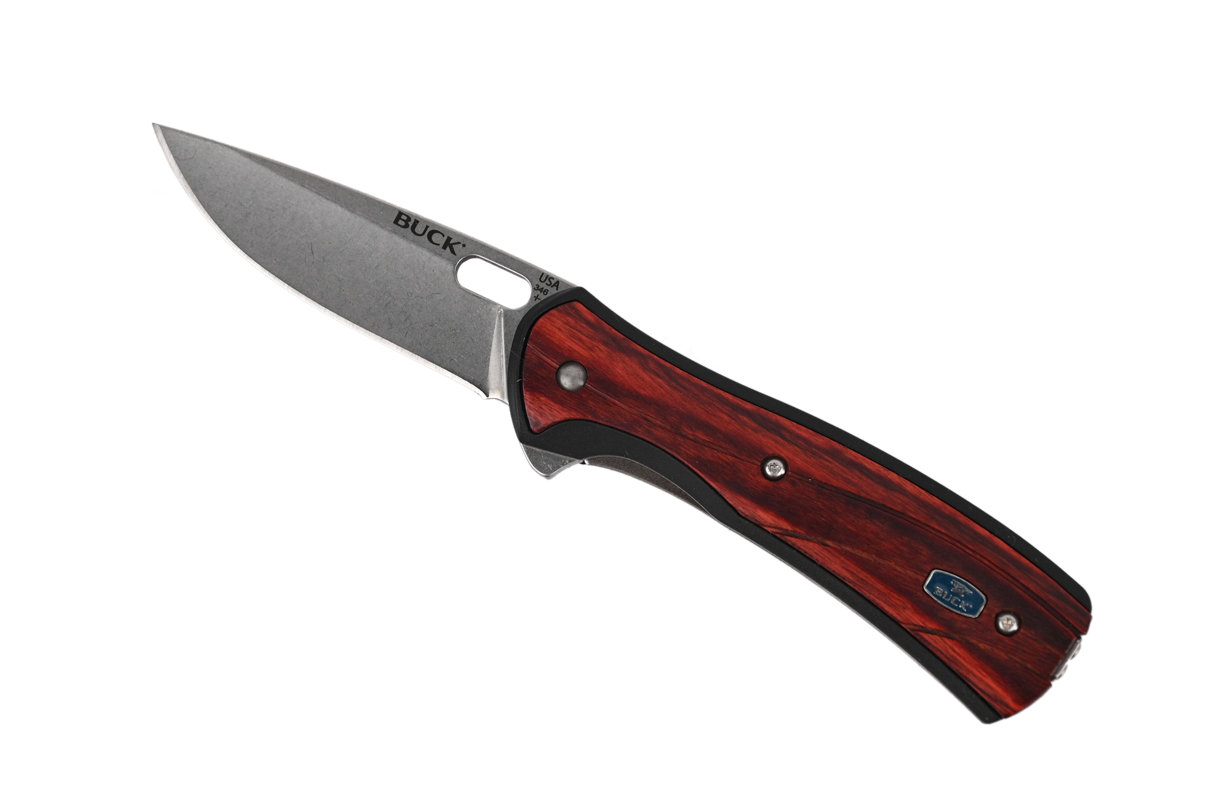 Нож Buck Vantage Avid Rosewood складной сталь 420НС рукоять древесный пластик - фото 1