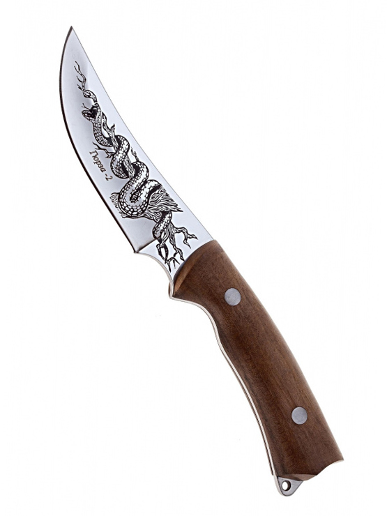 Нож Кизляр Гюрза-2 разделочный рукоять дерево - фото 1