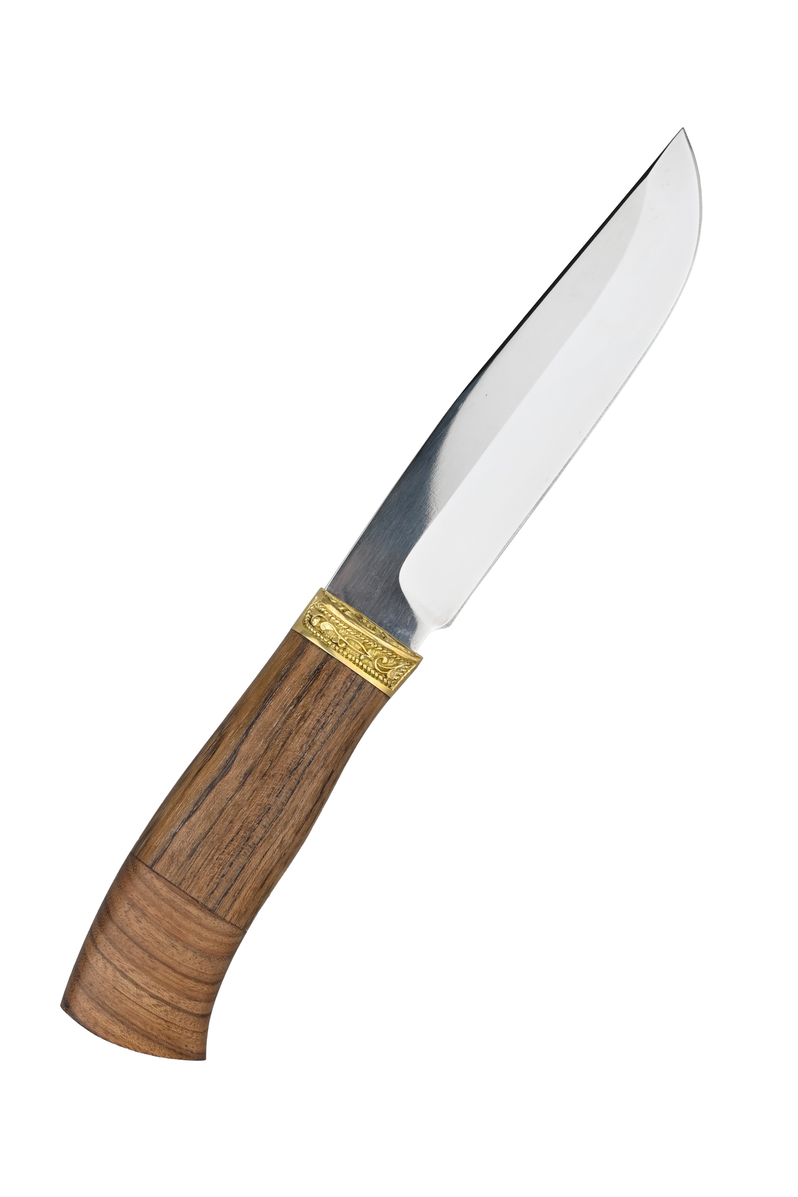 Нож ИП Семин Путник сталь 65х13 литье ценные породы дерева - фото 1