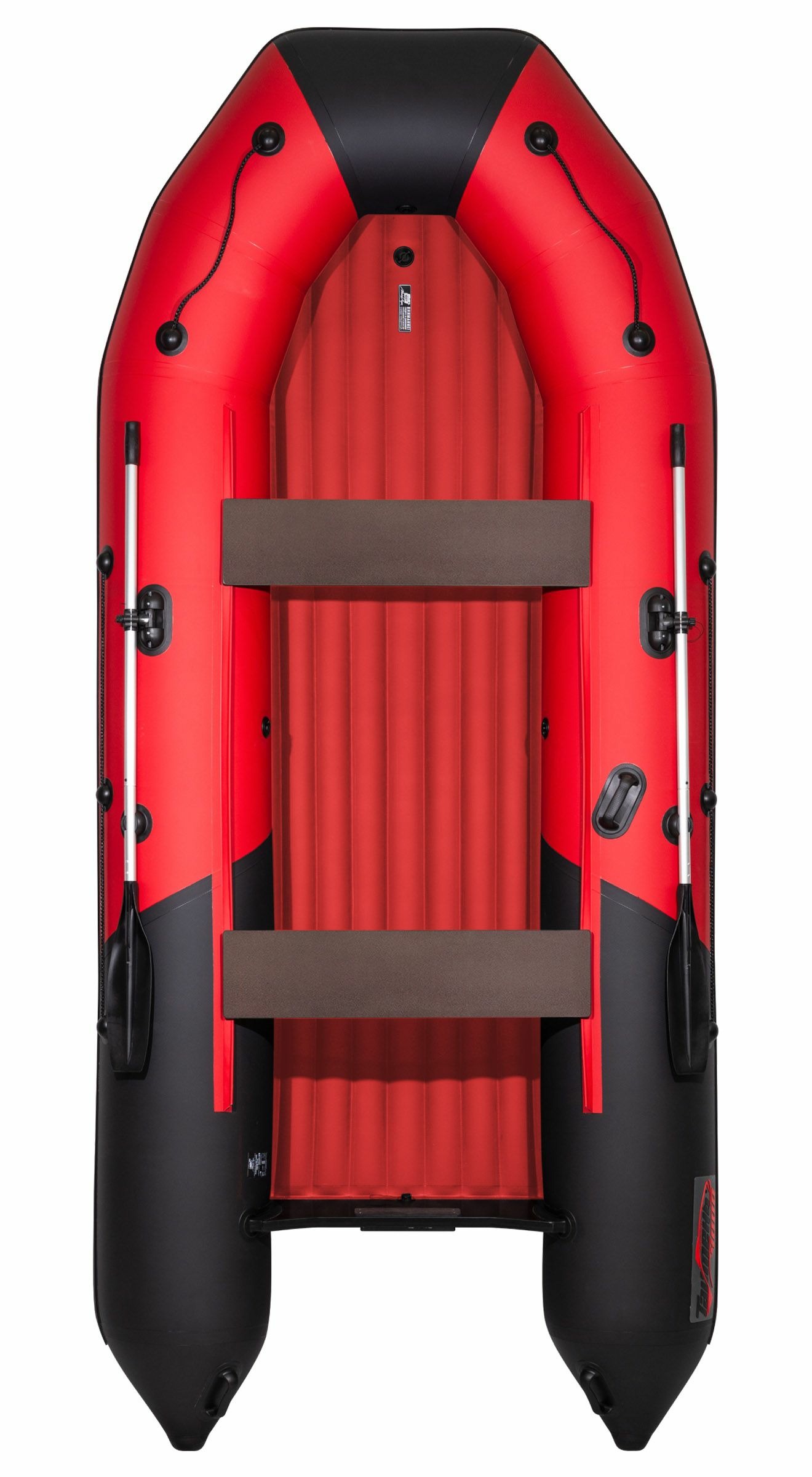 Лодка Мастер лодок Таймень NX 4000 НДНД PRO красный/черный - фото 1
