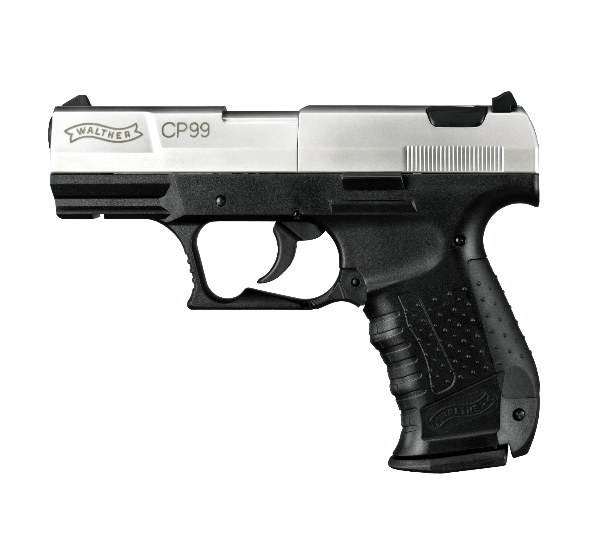 Пистолет Umarex Walther CP 99C никель черный - фото 1